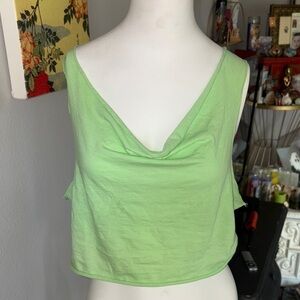 Michael Stars Mint Green Sleeveless Crop Top